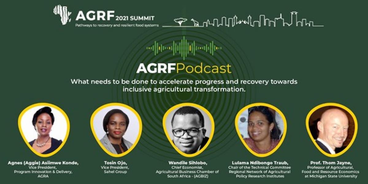 AGRF Essential Actions to Accelerate Agricultural Progress and Recovery Podcast Panelists 