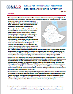 USAID-BHA Ethiopia Assistance Overview - April 2023